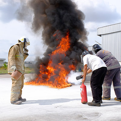 Simulacro de incendio